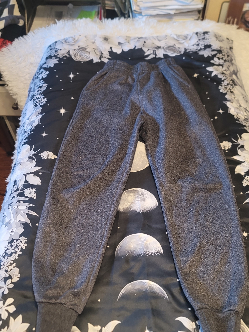 🔥3 For $15 Boys Size 10/12 Cozy Blue-Gray Jogger Sweatpants